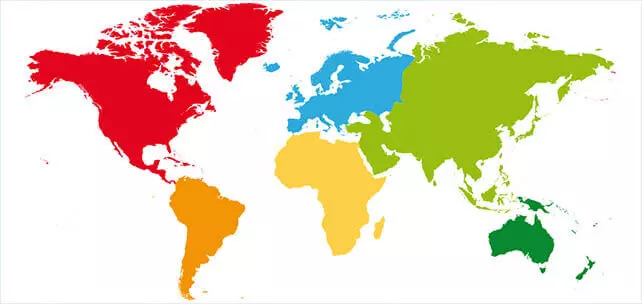 A map of countries where you might want to use a speech translator