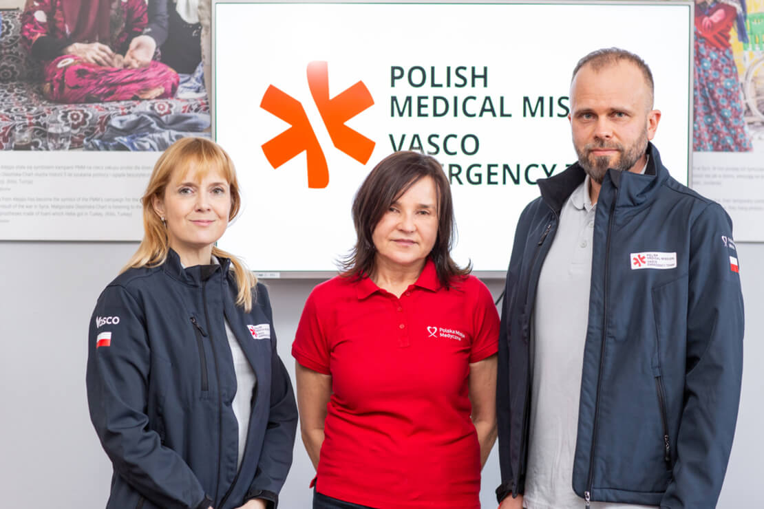 Vertreter von Vasco Electronics und der Polish Medical Mission